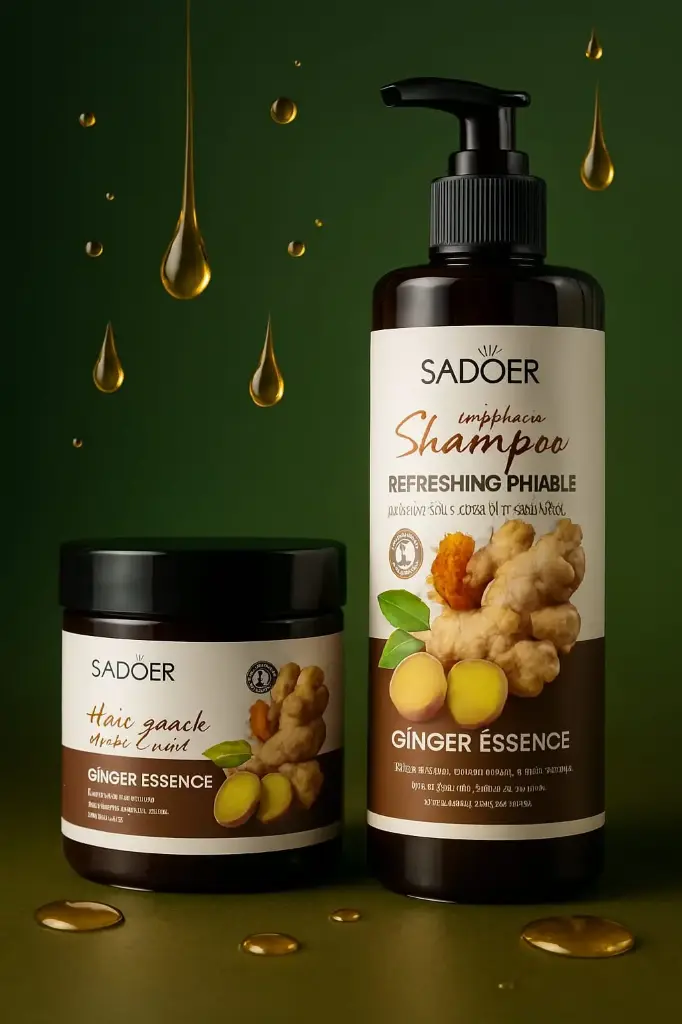✨ شامبو الزنجبيل + ماسك SADOER 🫚