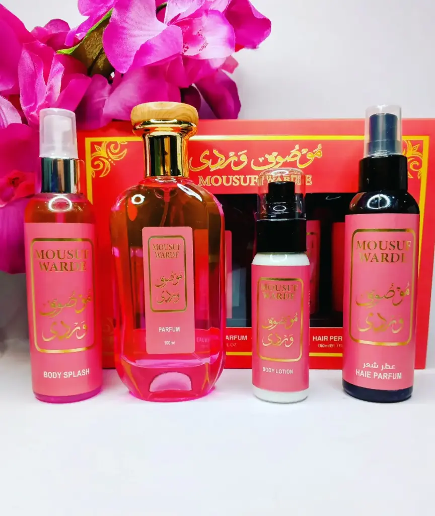 بكج / عطر موصوف + عطر شعر +  سبلاش + لوشن 