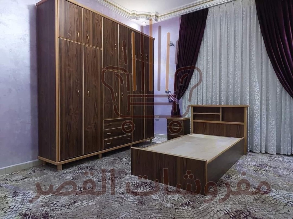  خرّانة ٦ دروف طابقين + تخت + كمودينه