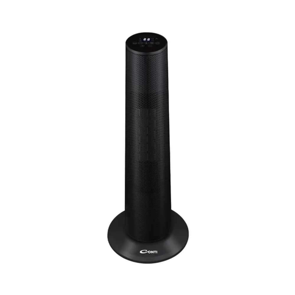 CONTI CERAMIC ELECTRIC HEATER - BLACK COLOR