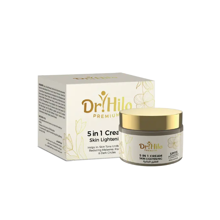 كريم 5 في 1 للتفتيح بمستخلص الكركم وعرق السوس50مل 