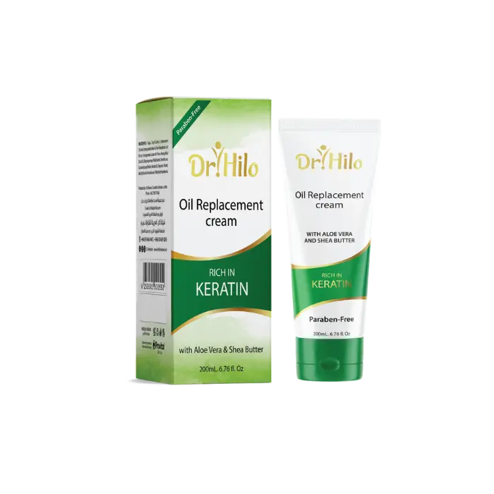 كريم بديل الزيت بالكيراتين وزبدة الشيا لشعر ناعم وتخفيف الجفاف والتقصف والنفشة 200 مل 