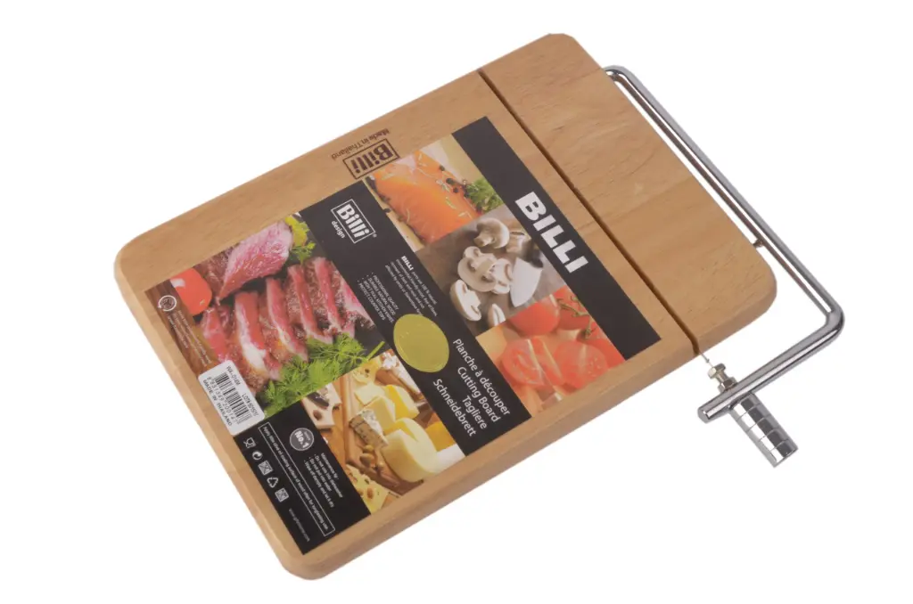 Wood Cutting Board w/Cheese Slicer