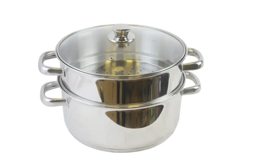 2-Tier Steamer Pot with Glass Lid