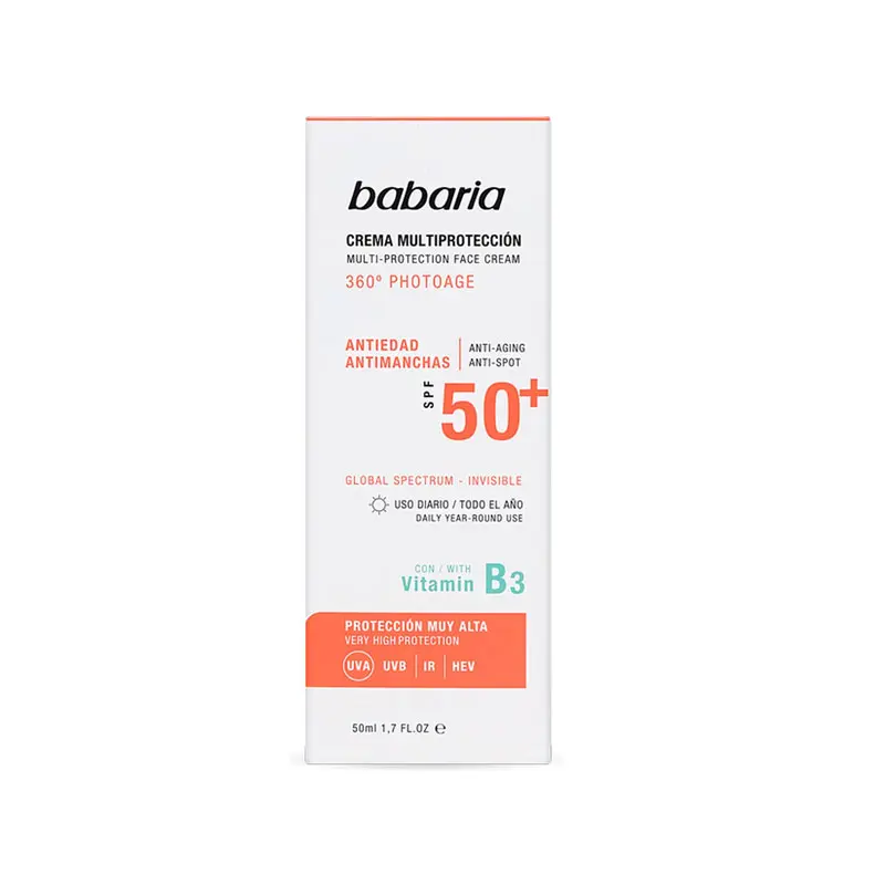 BABARIA MULTI PROTECTION FACE CREAM SPF 50+ 360 PHOTOAGE