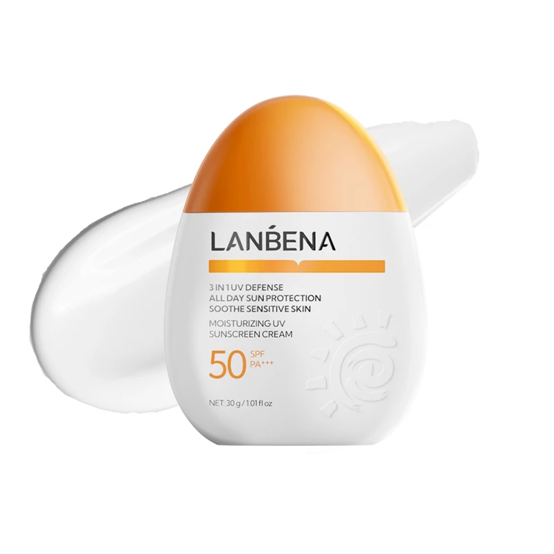 LANBENA SPF 50 Sunscreen Lotion with Broad Spectrum UVA/UVB Protection Waterproof 1.01 Floz/30g Sunscreen Lotion