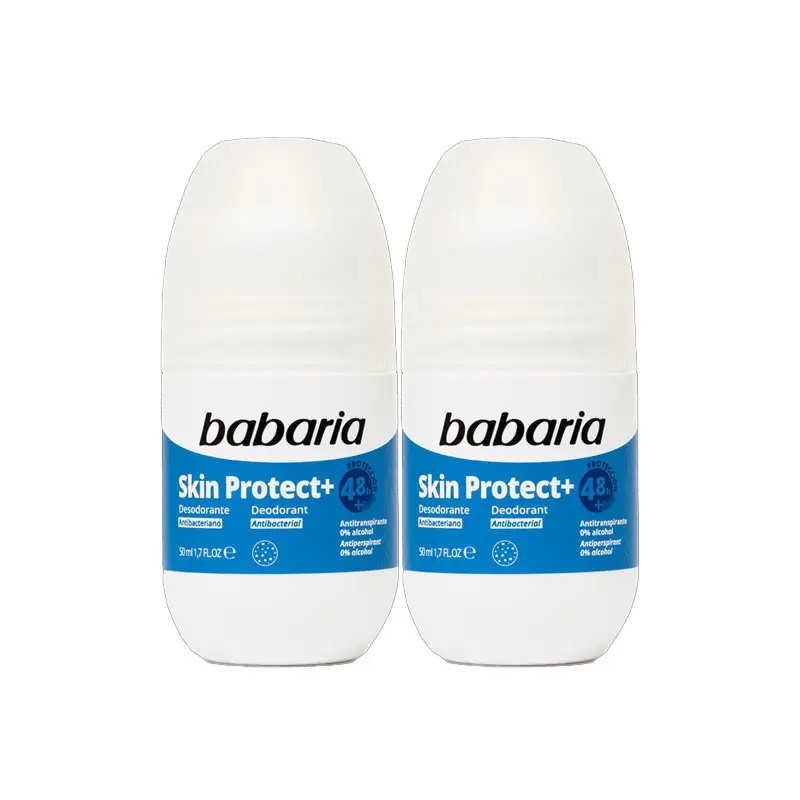 BABARIA DEODORANT ROLL ON SKIN PROTECT 50 ml*2 offer