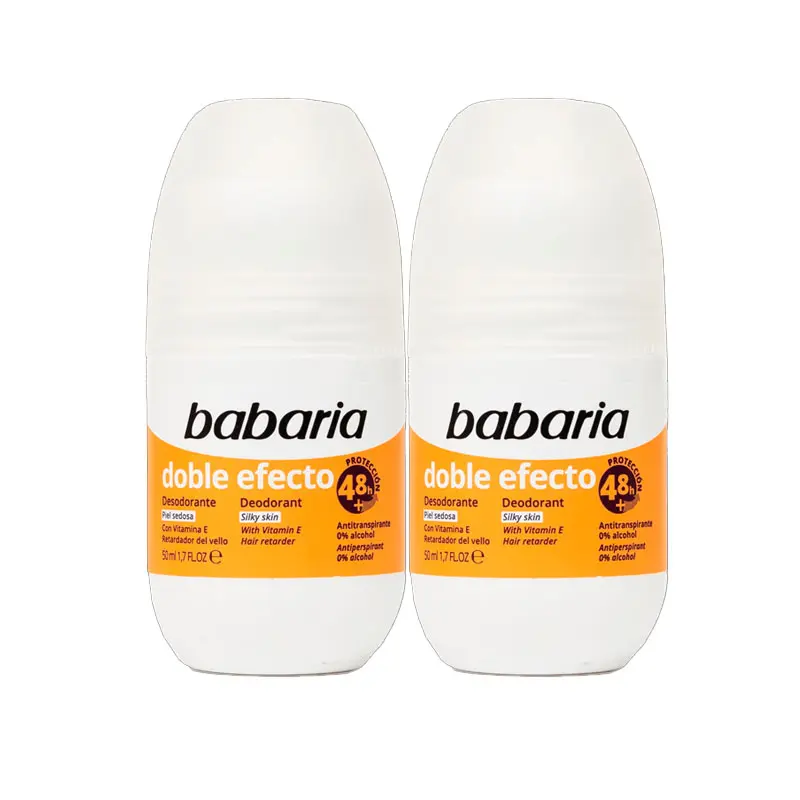 BABARIA DEODORANT ROLL ON DOBLE EFECTO 50 ml*2 offer