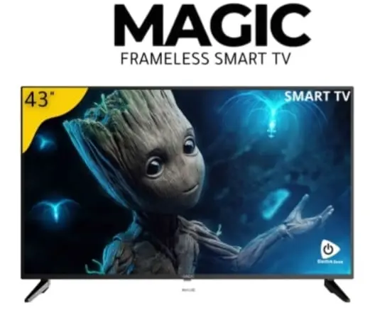 شاشة ماجيك 43 بوصة سمارت فريمليس A14 اوامر صوتية MG43Y24FSBB/14