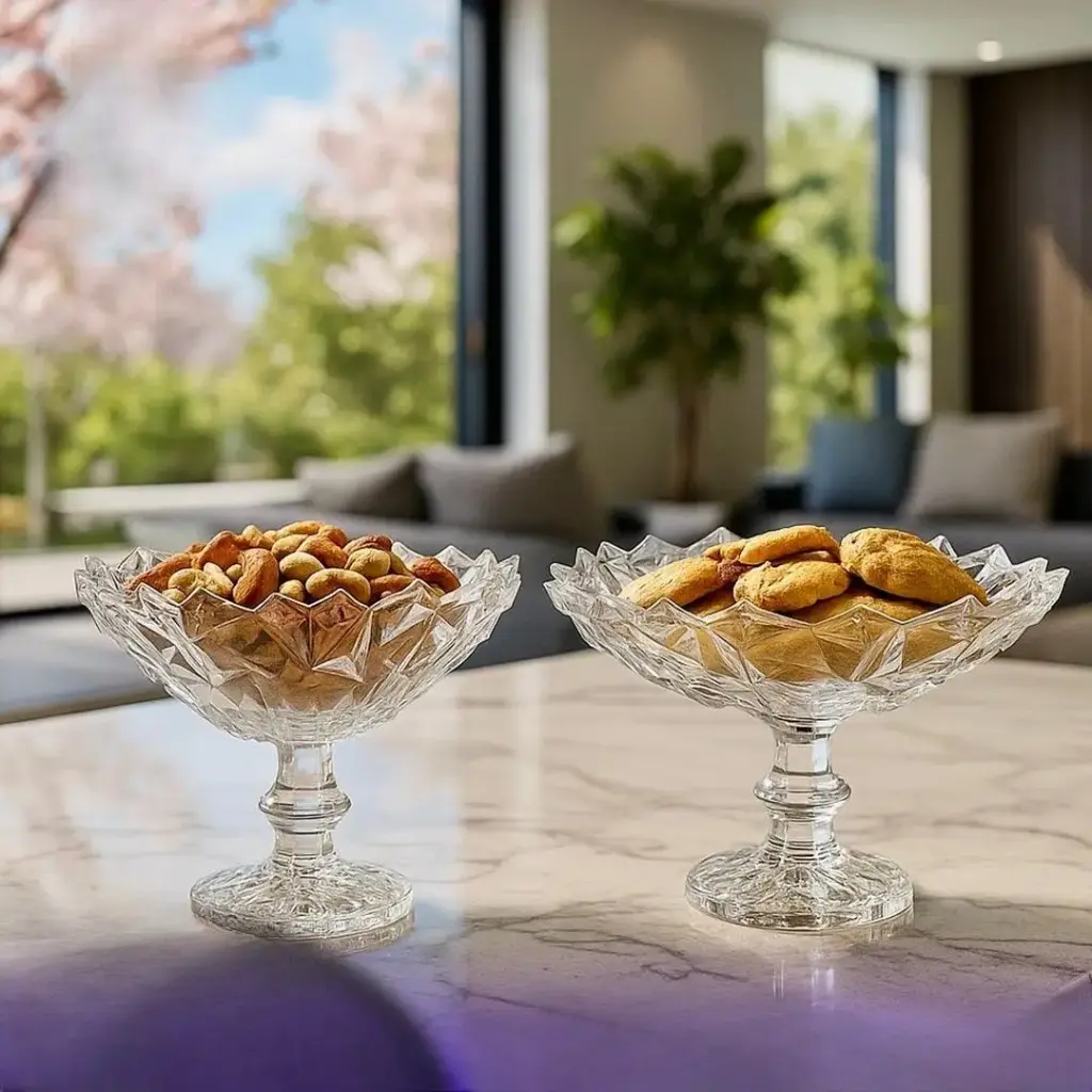 مضيفة مكسرات و حلوة 