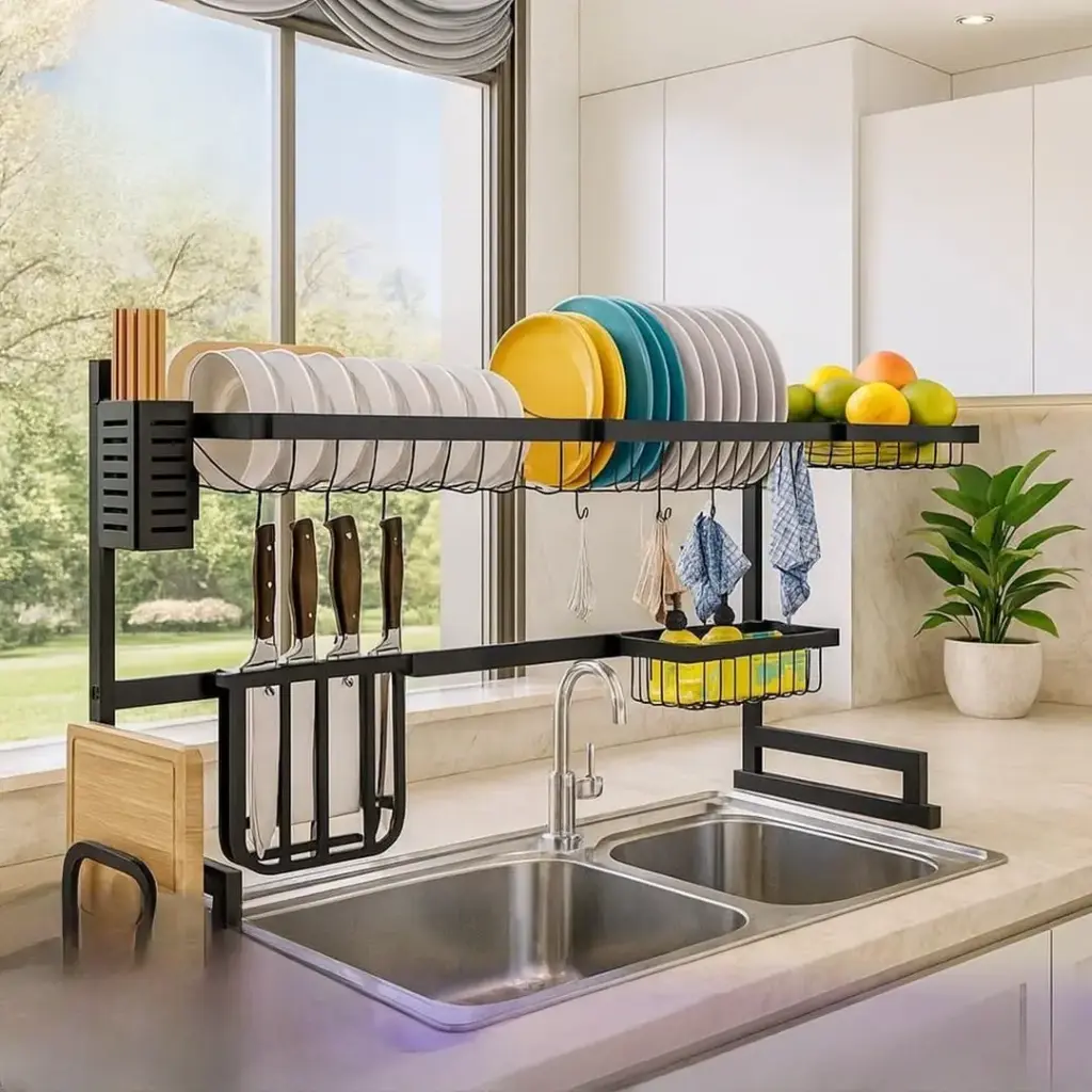 حامل تجفيف الاطبا فو الحوض  