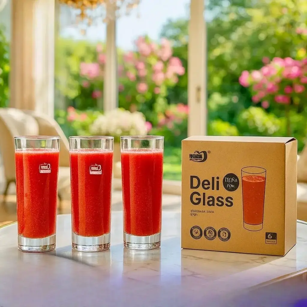 طقم 6 كاسات عصير 