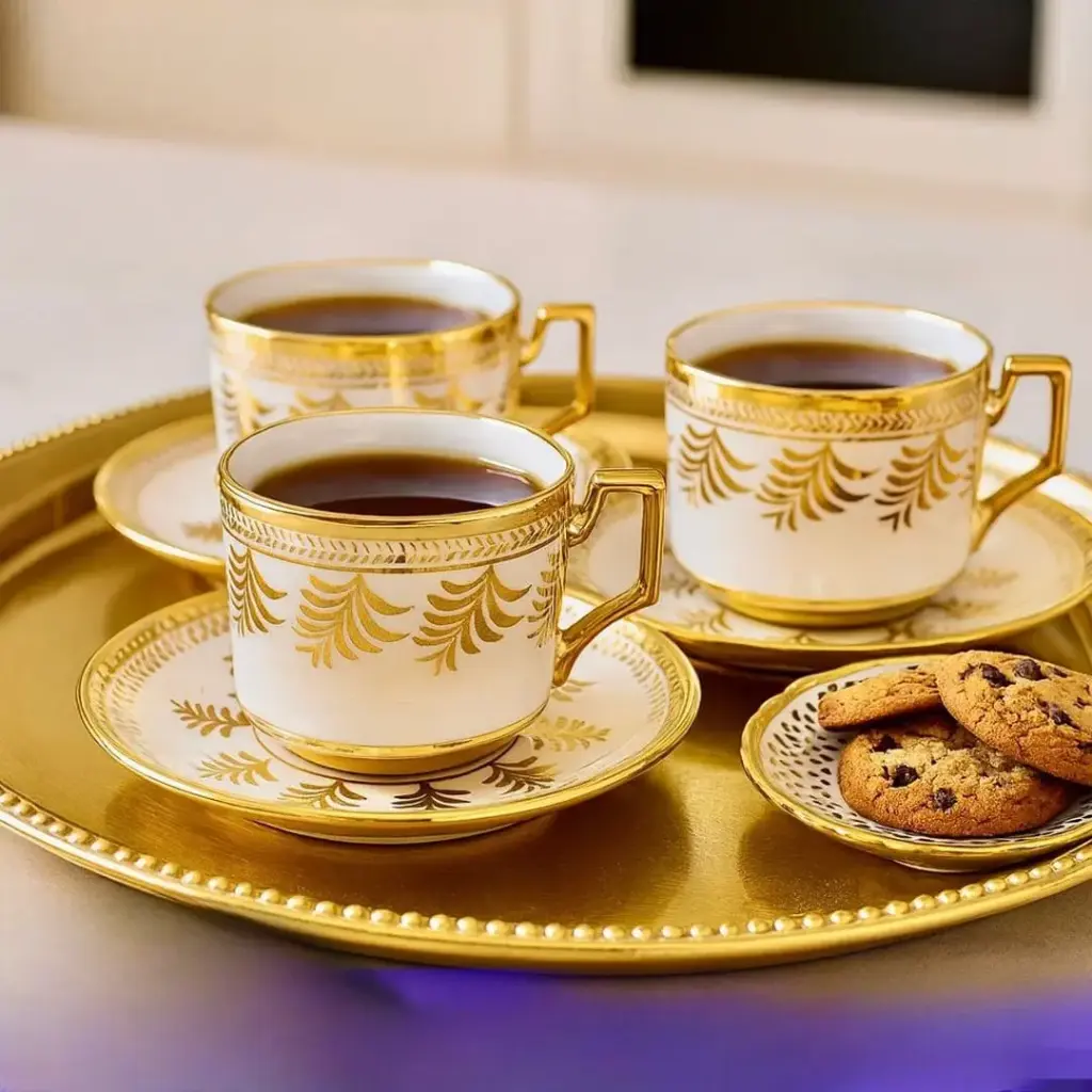 طقم فناجين شاي حجم كبير عدد 6