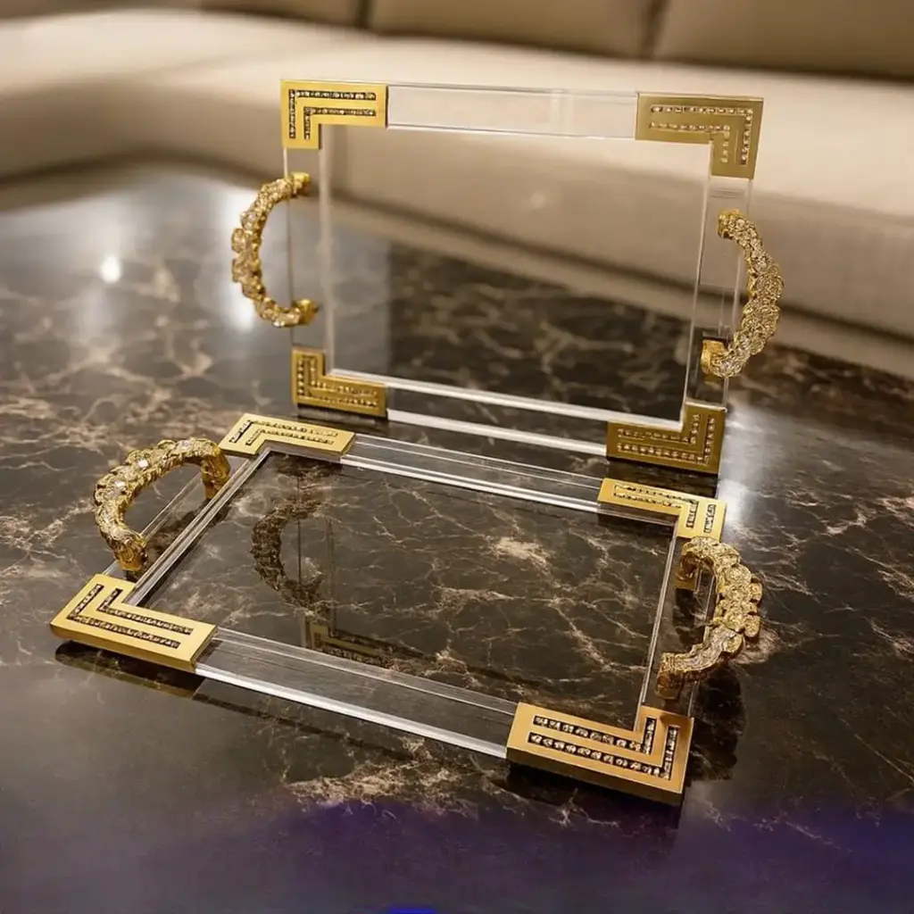 طقم صواني اكريلك عدد 2