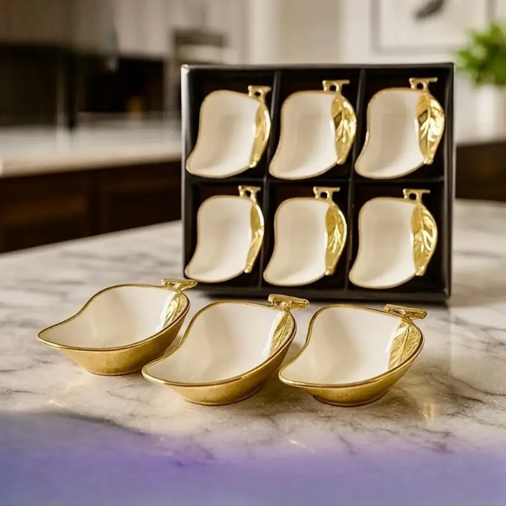 طقم مضايف للمكسرات و الحلوى عدد 6