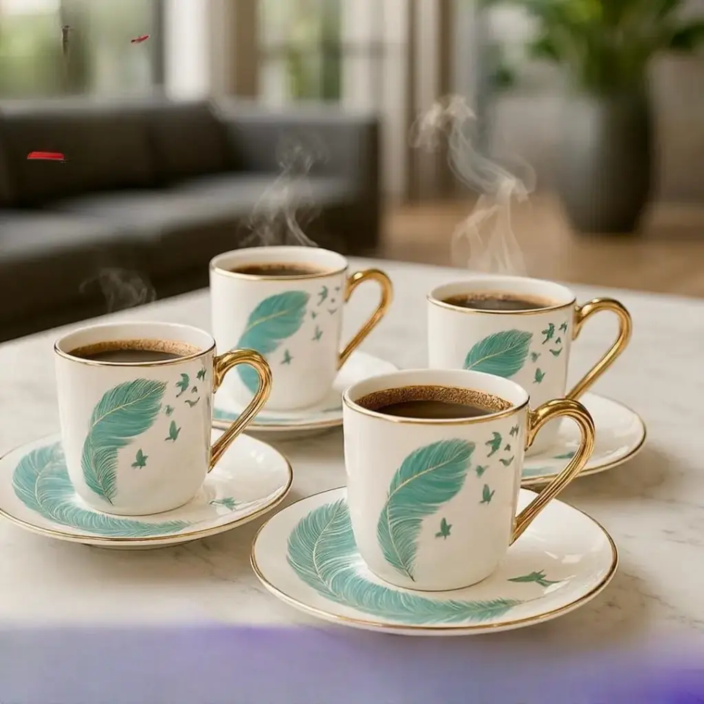 طقم فناجين قهوة عدد6 ماركة RoseBone 