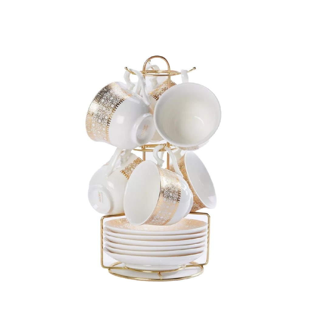 طقم فناجين قهوه مميز مكون من ١٢قطعه