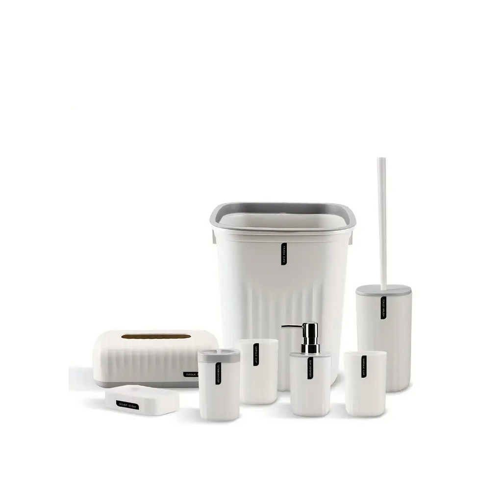 طقم حمام انيق ومميز مكون من ٧ قطع