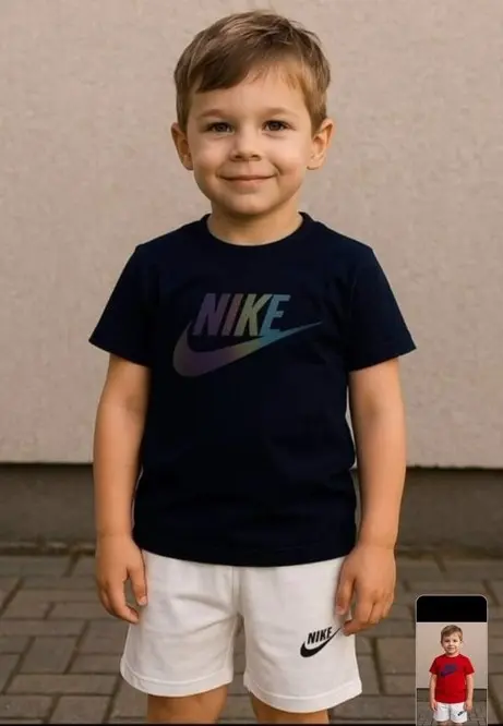 طقم نايك ولادي اطفال قطن 100%