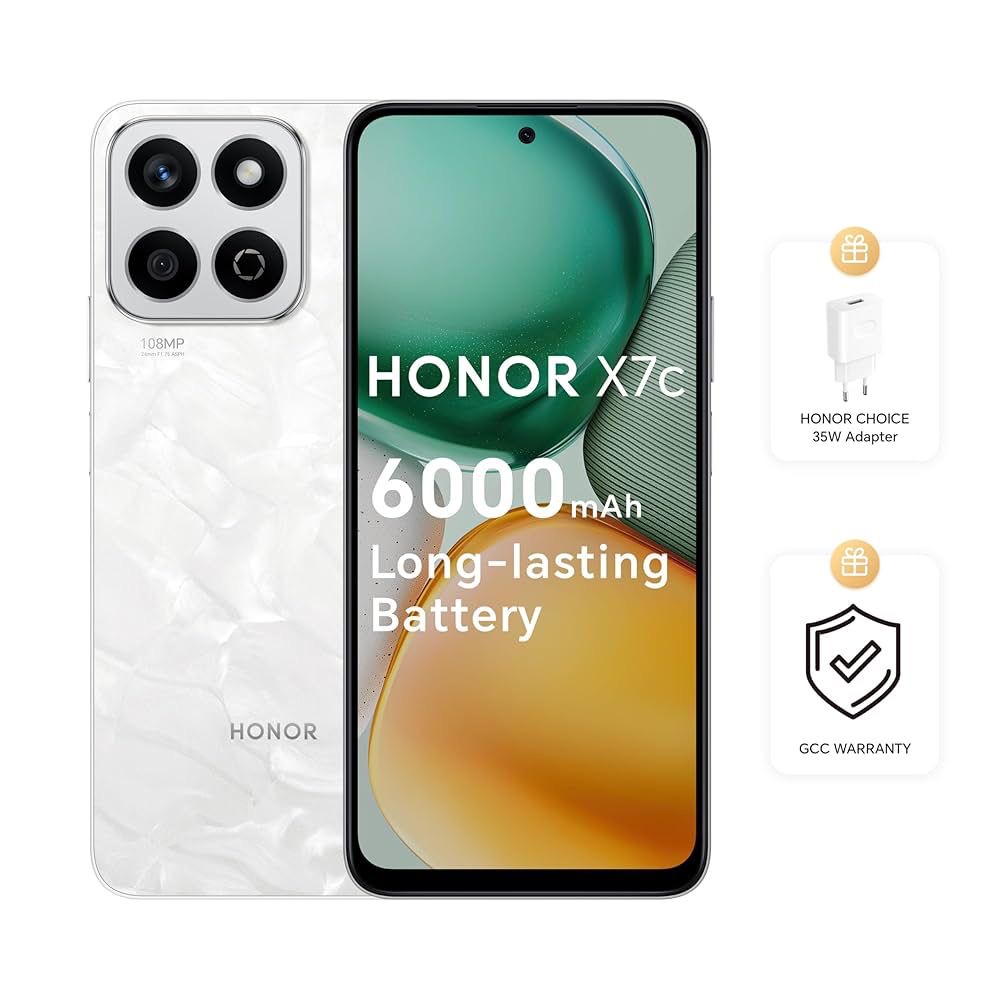 تلفون Honor x7c بكاميرا 108 وبطارية 6000