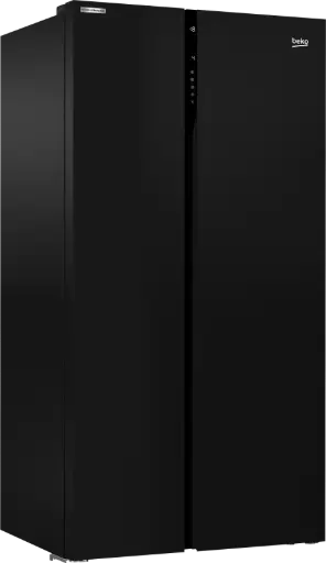 ثلاجة بيكو سايد باي سايد اسود سكوريت GN164020GB