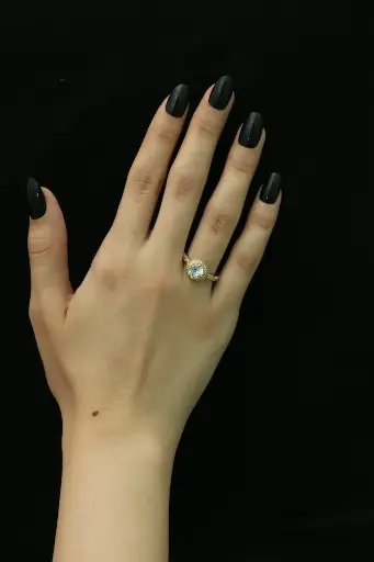 Pink Crystal Ring | خاتم البلور