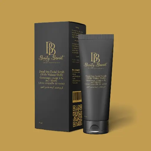 مقشر الوجه من البحر الميت (مع قشر الجوز) | Dead Sea Facial Scrub (With Walnut Shell)