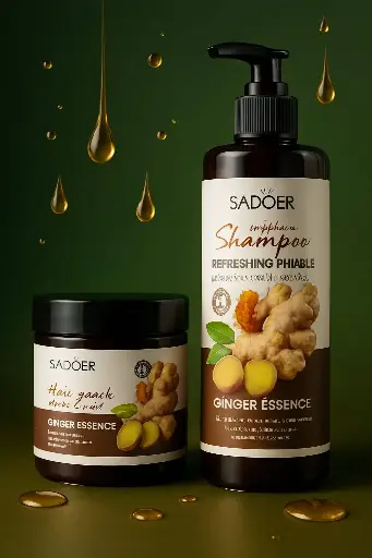 ✨ شامبو الزنجبيل + ماسك SADOER 🫚