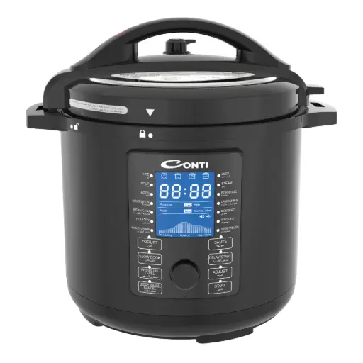 CONTI PRESSURE COOKER - 8L - 15P - BLACK