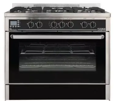 فرن يونيون اير 90 سم سيكوريت اسود 383 باب هايدروليك