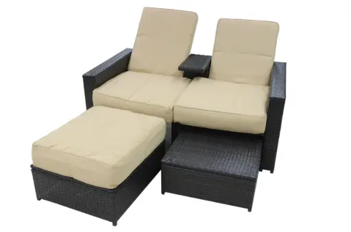 Outdoor Recliner Club Chair Set