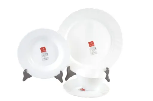 White Food Plate – Flat