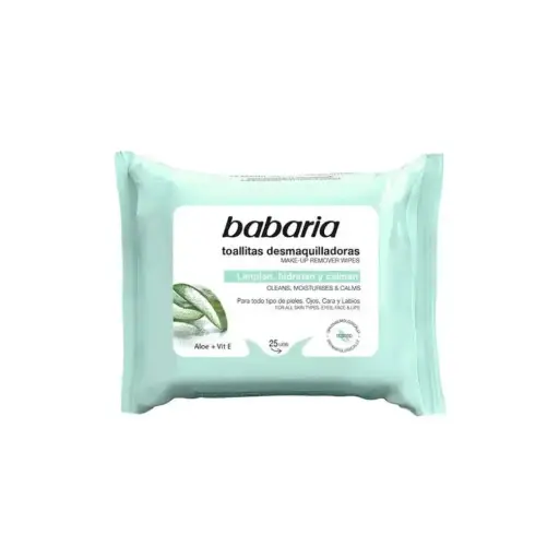 BABARIA ALOE + VIT E MAKE UP REMOVER WIPES