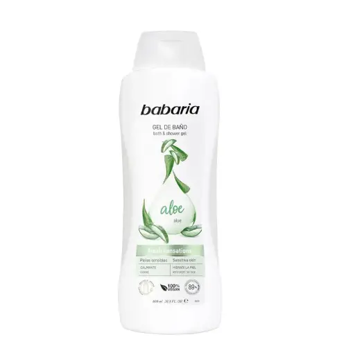BABARIA ALOE VERA MOISTRISING BATH AND SHOWER GEL 600ML