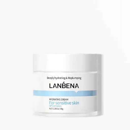 LANBENA Hydrating Cream for Sensitive Skin with Patented Hyaluronic Acid and Centella Asiatica Extract Moisturizes and Soothes