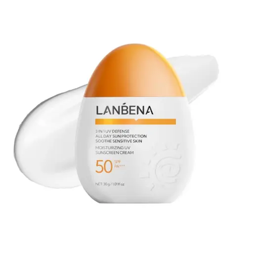 LANBENA SPF 50 Sunscreen Lotion with Broad Spectrum UVA/UVB Protection Waterproof 1.01 Floz/30g Sunscreen Lotion