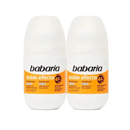 BABARIA DEODORANT ROLL ON DOBLE EFECTO 50 ml*2 offer