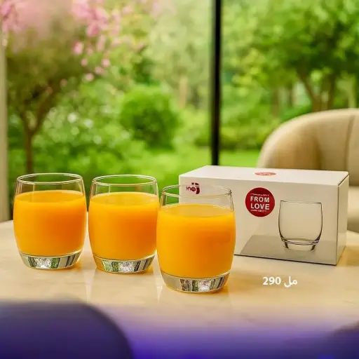 طقم كاسات عصير عدد 6