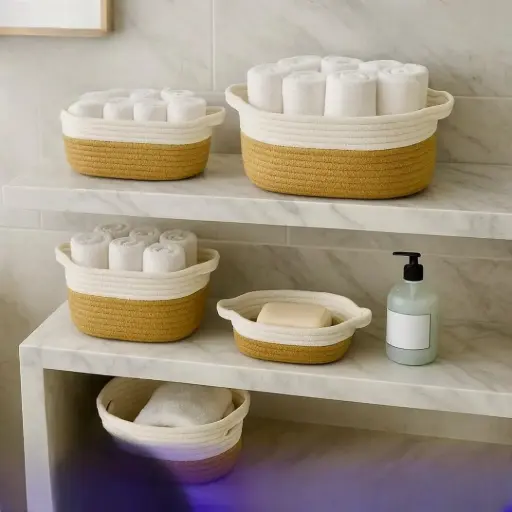 طقم سلات تخزين 5 احجام 