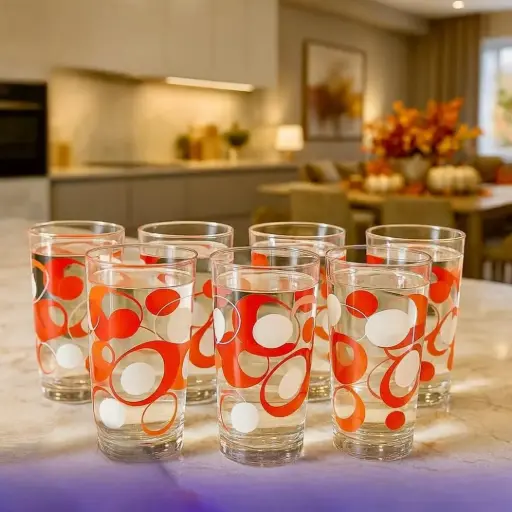 طقم كاسات عصير عدد 6