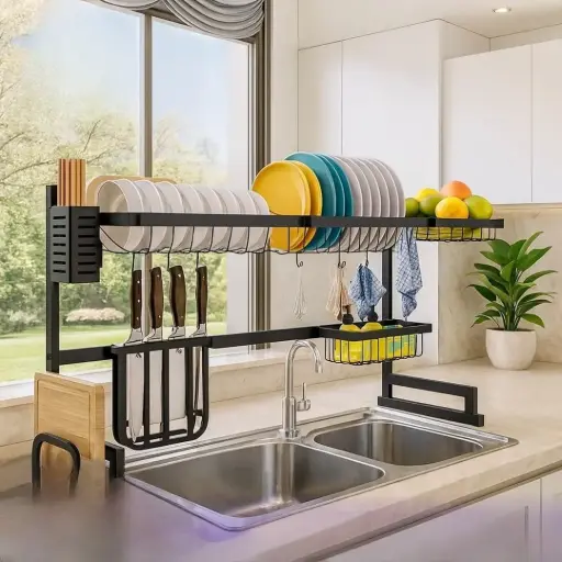 حامل تجفيف الاطبا فو الحوض  