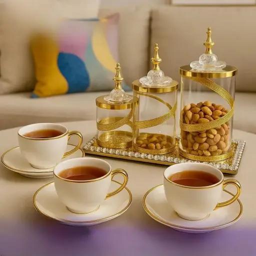 طقم فناجين حجم كبير عدد 6