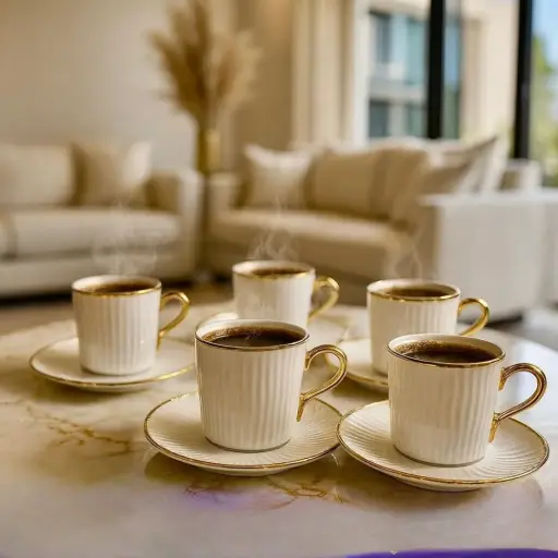 طقم فناجين قهوة عدد 6