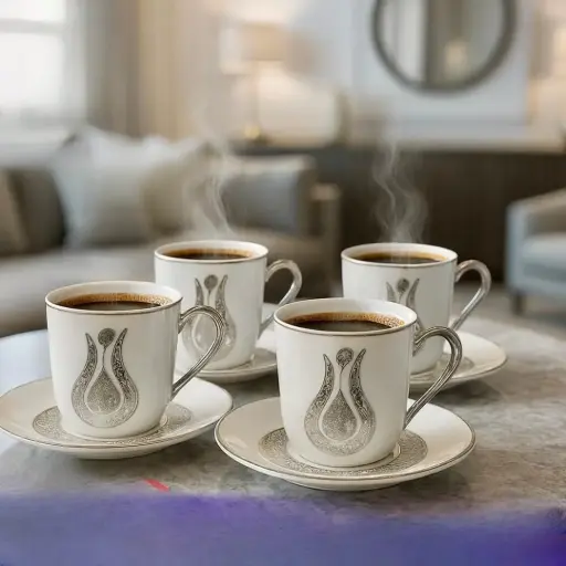 طقم فناجين قهوة عدد6 ماركة RoseBone 