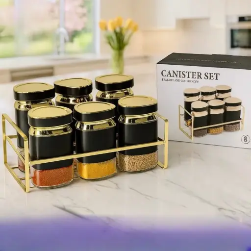 طقم بهارات مرتبانات ضغط