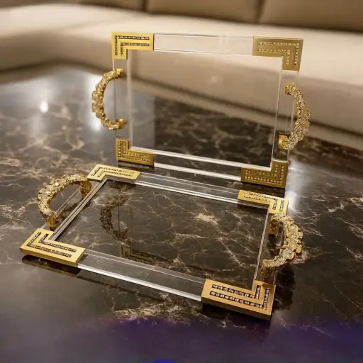 طقم صواني اكريلك عدد 2