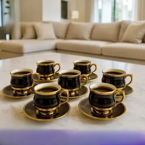 طقم فناجين قهوة عدد 6