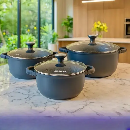 طقم طناجر جرانيت عدد 3 