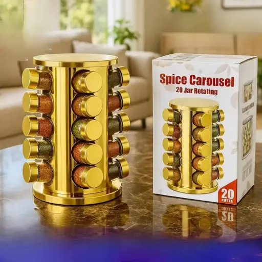 طقم بهارات 20 مرتبان و ستاند 