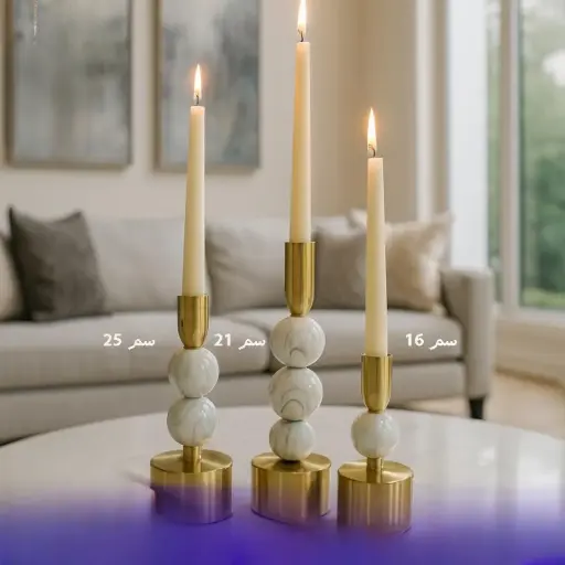 طقم حاملات شمع عدد 3 